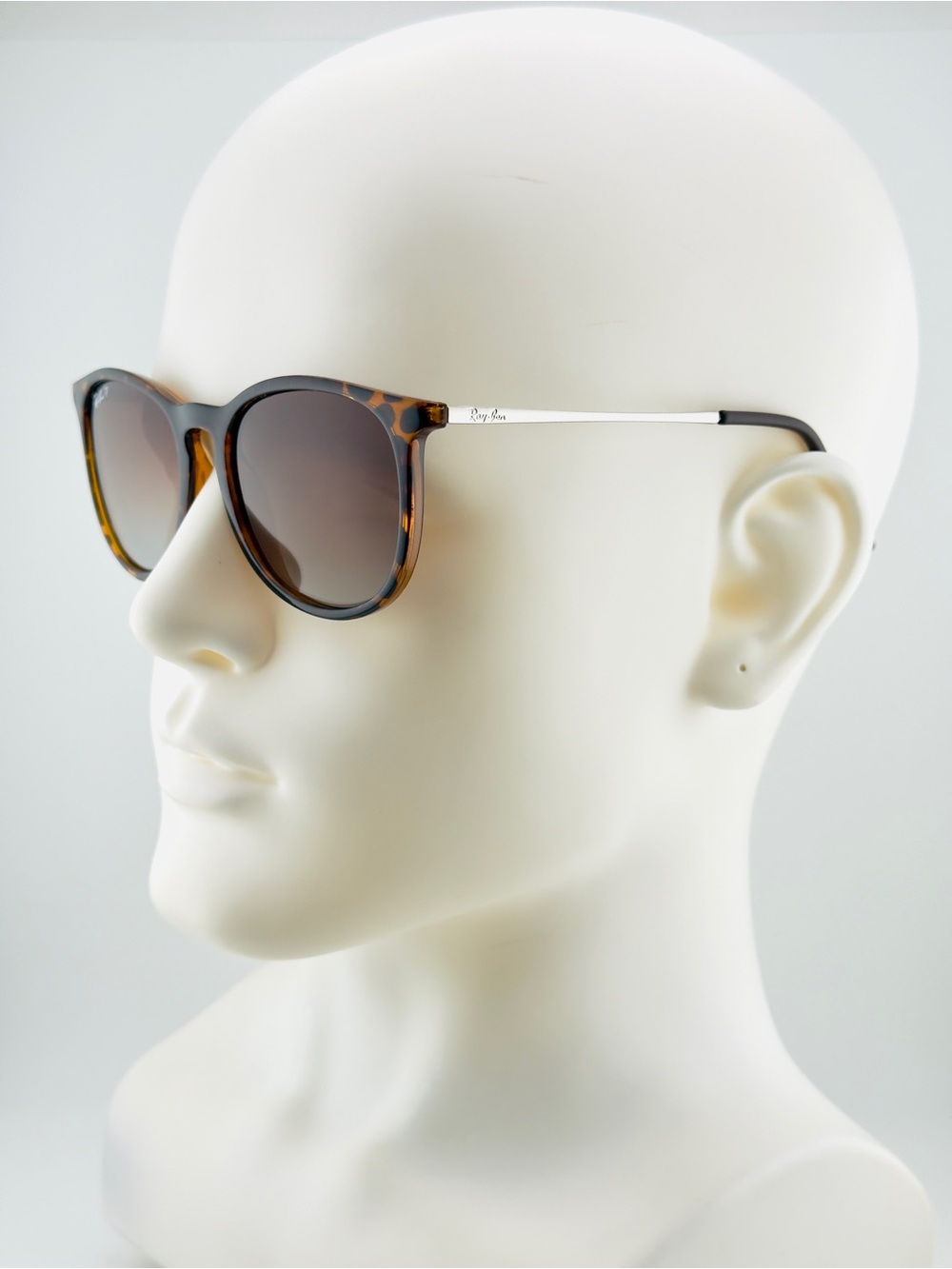 Ray-Ban Erika Classic Sunglasses RB4171 Polished Tortoise Frame Brown Lenses - Picture 5 of 13